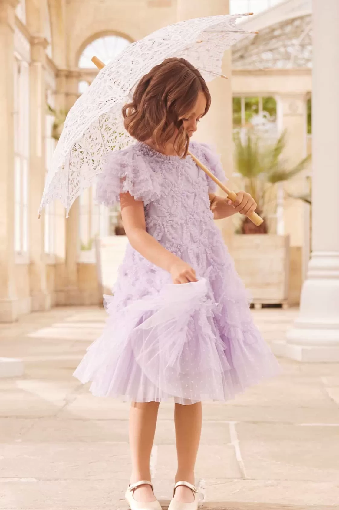 Needle & Thread Mamusia I Ja | Kids Responsibly Sourced-Amorette Kids Dress Purple