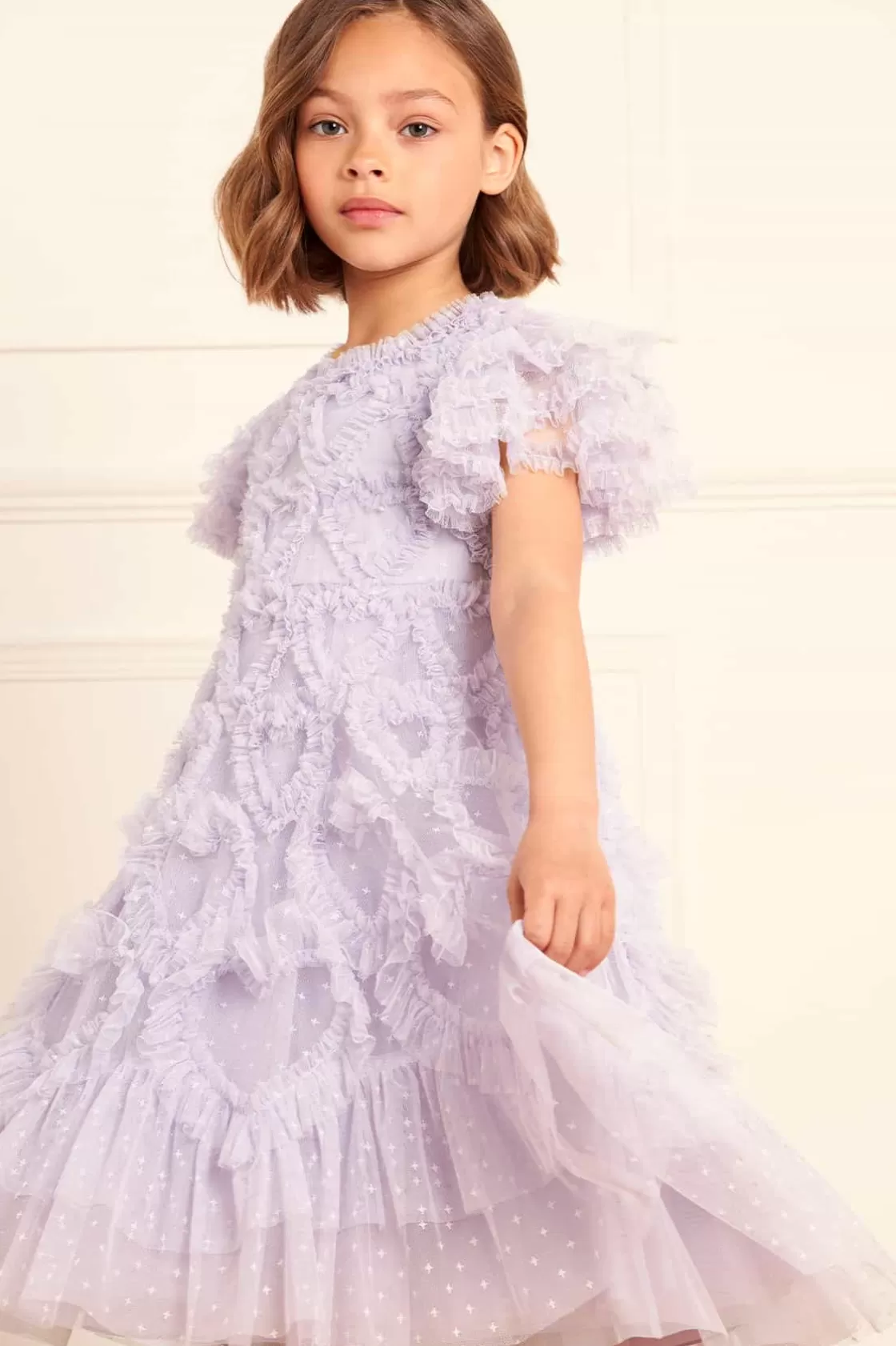 Needle & Thread Mamusia I Ja | Kids Responsibly Sourced-Amorette Kids Dress Purple