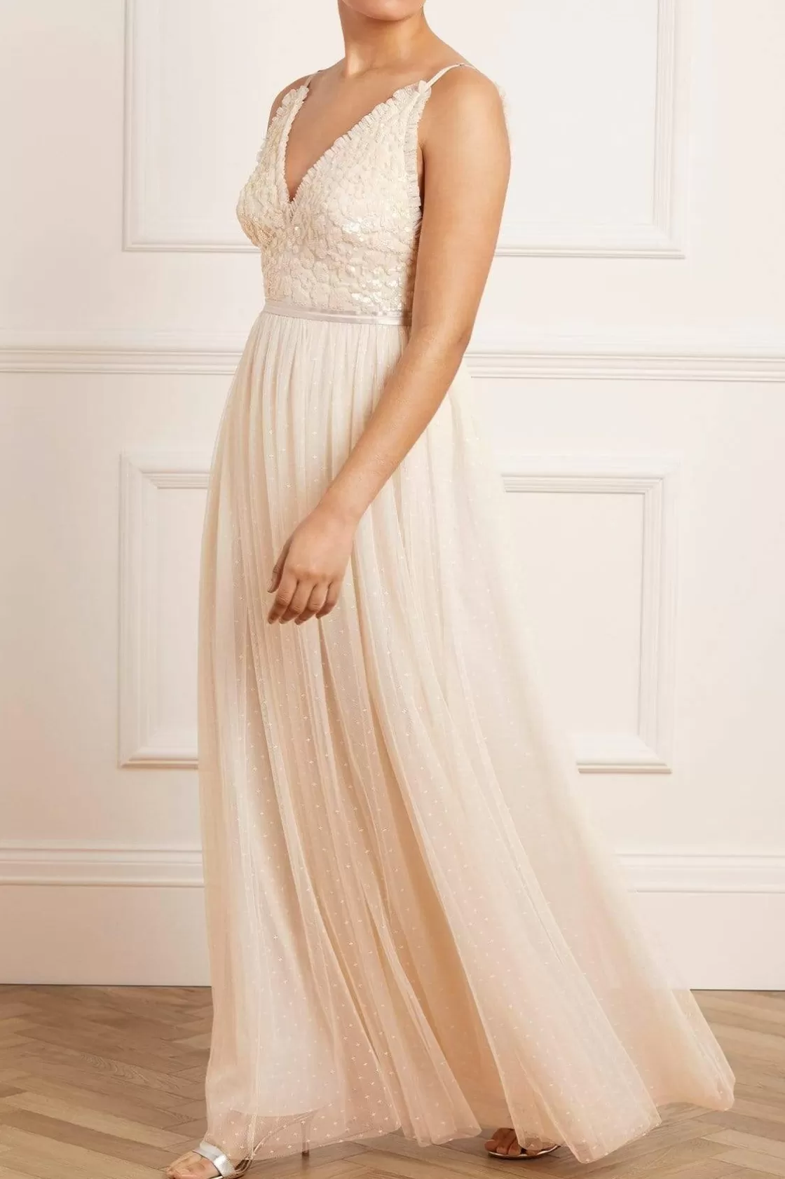 Needle & Thread Sukienki-Aurelia Bodice Cami Gown Champagne