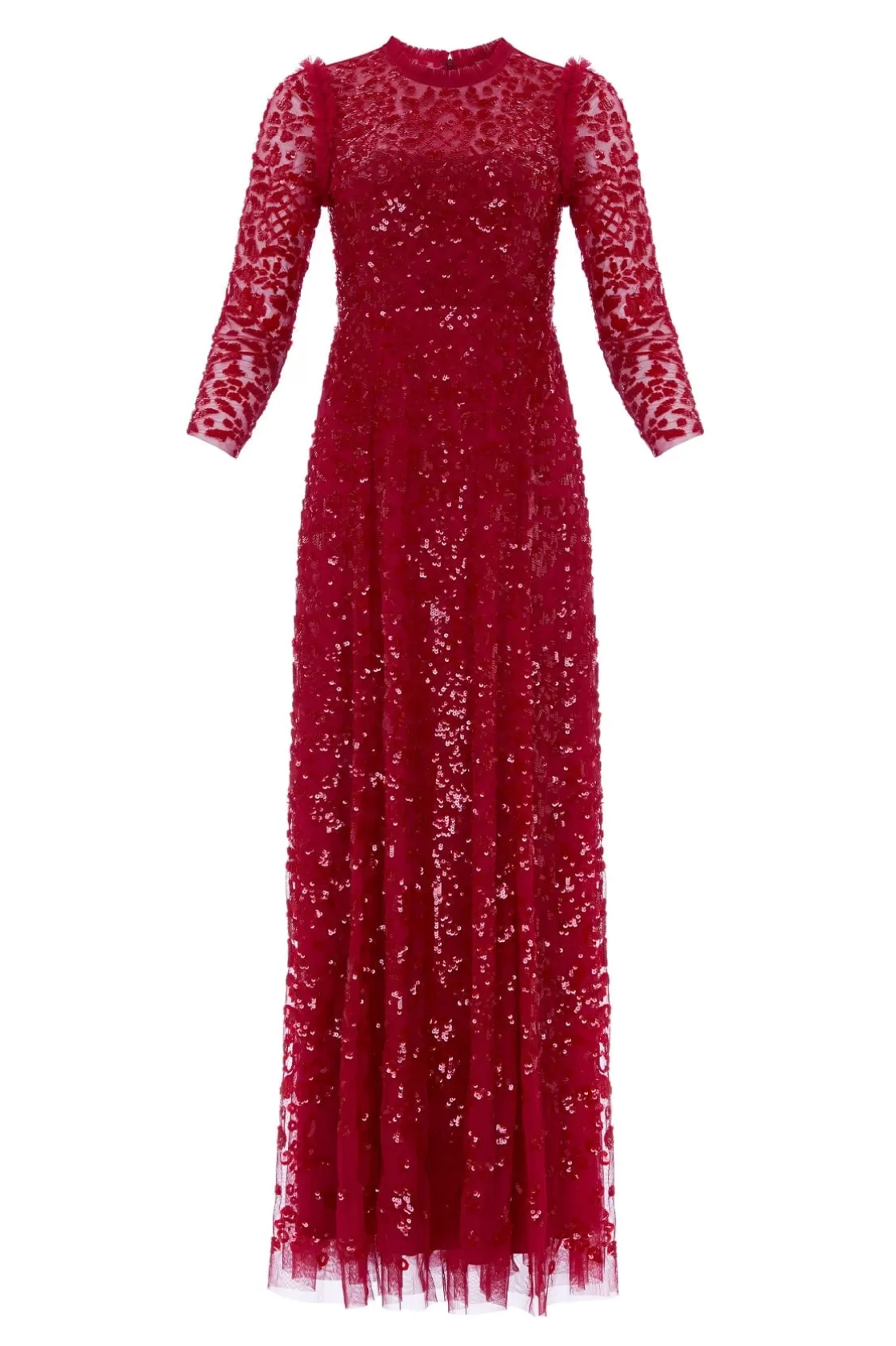 Needle & Thread Mamusia I Ja | Plus Size-Aurelia Long Sleeve Gown Red