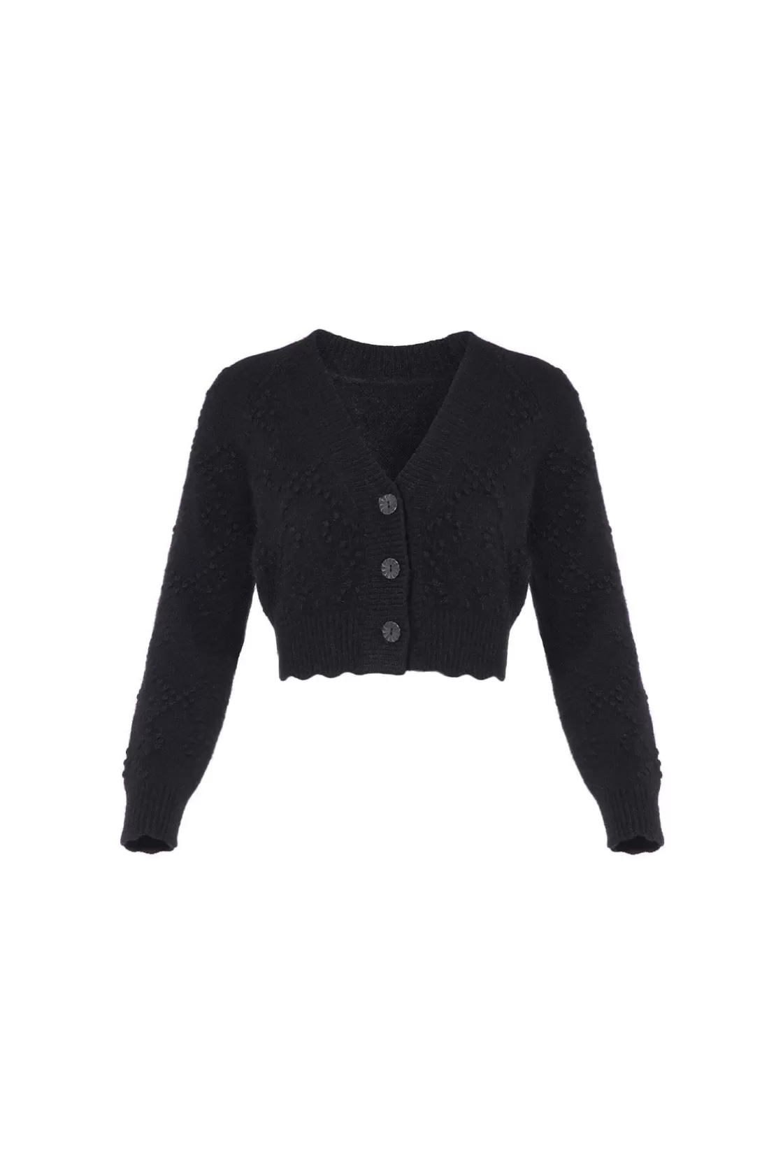 Needle & Thread Wyłącznie | Odzież Damska -Bow Stitch Cropped Cardigan Black