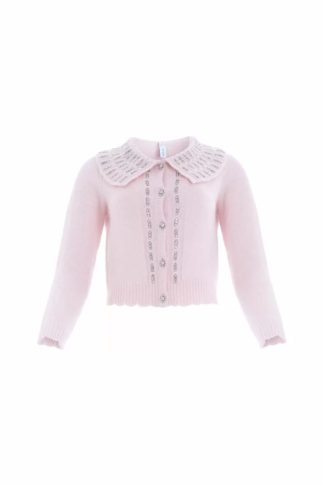 Needle & Thread Odzież Damska -Embellished Collar Short Cardigan Pink