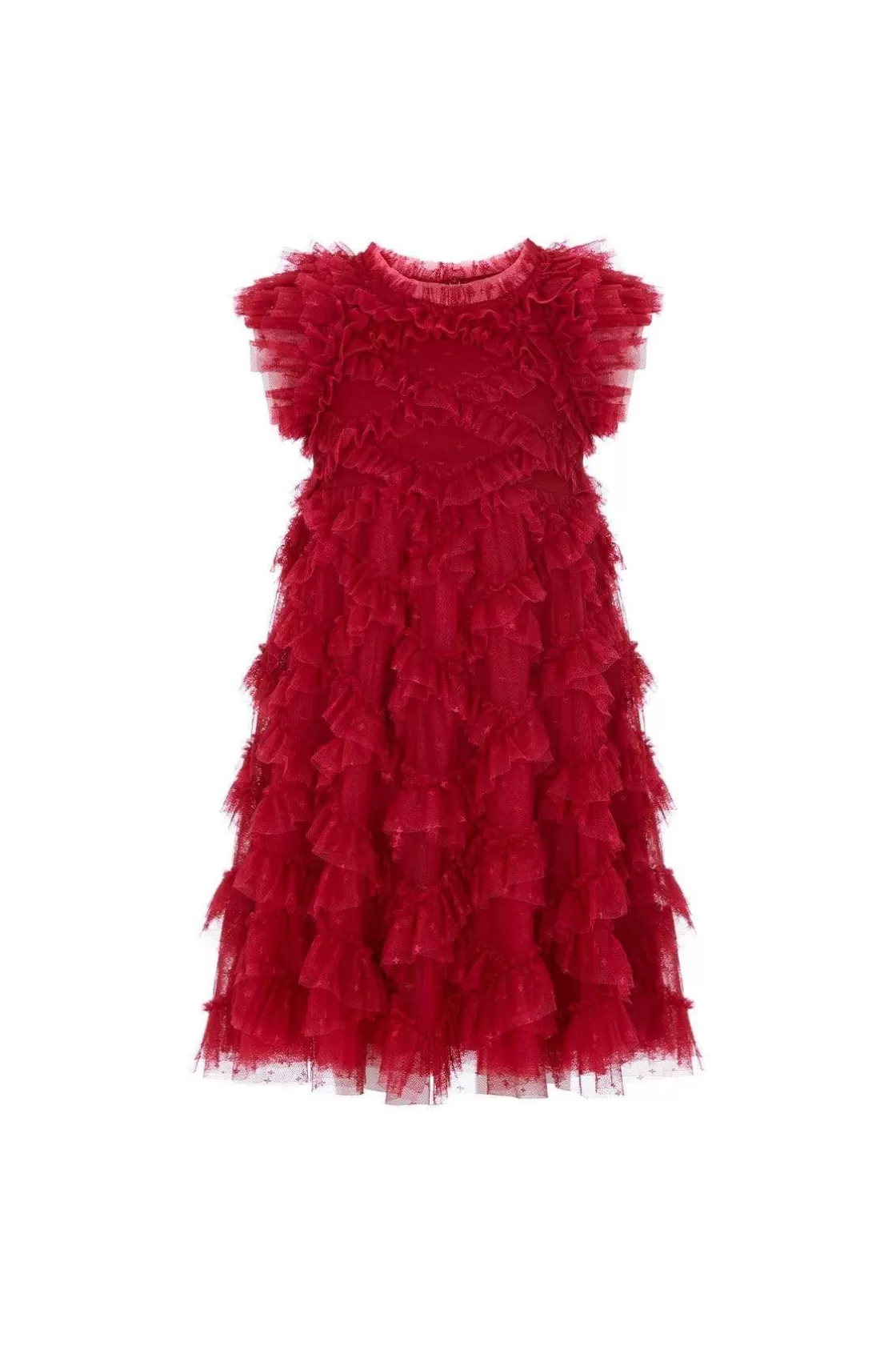 Needle & Thread Kids Exclusives-Genevieve Kids Dress Red