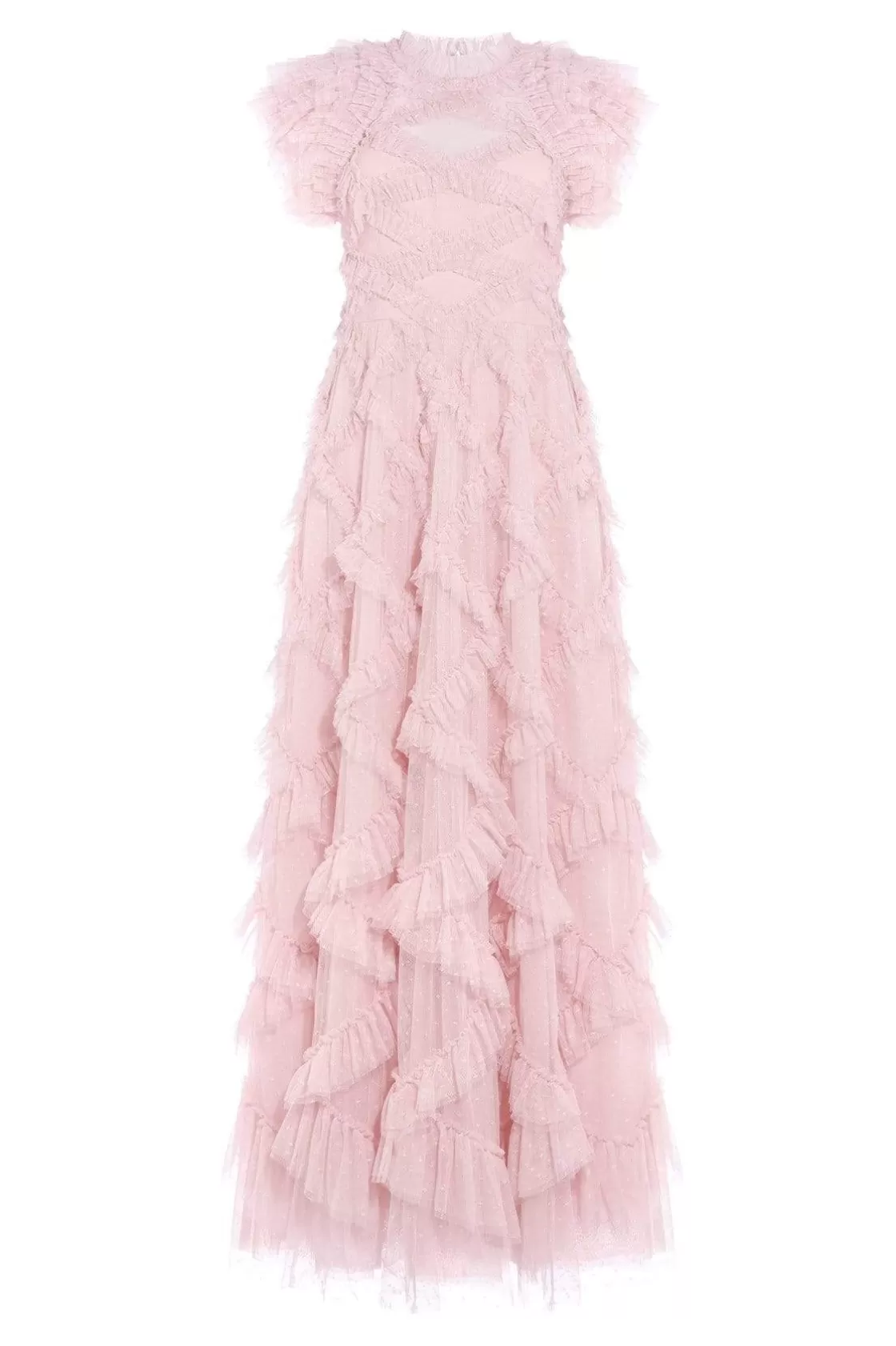 Needle & Thread Mamusia I Ja | Suknie Wieczorowe-Genevieve Ruffle Gown Pink