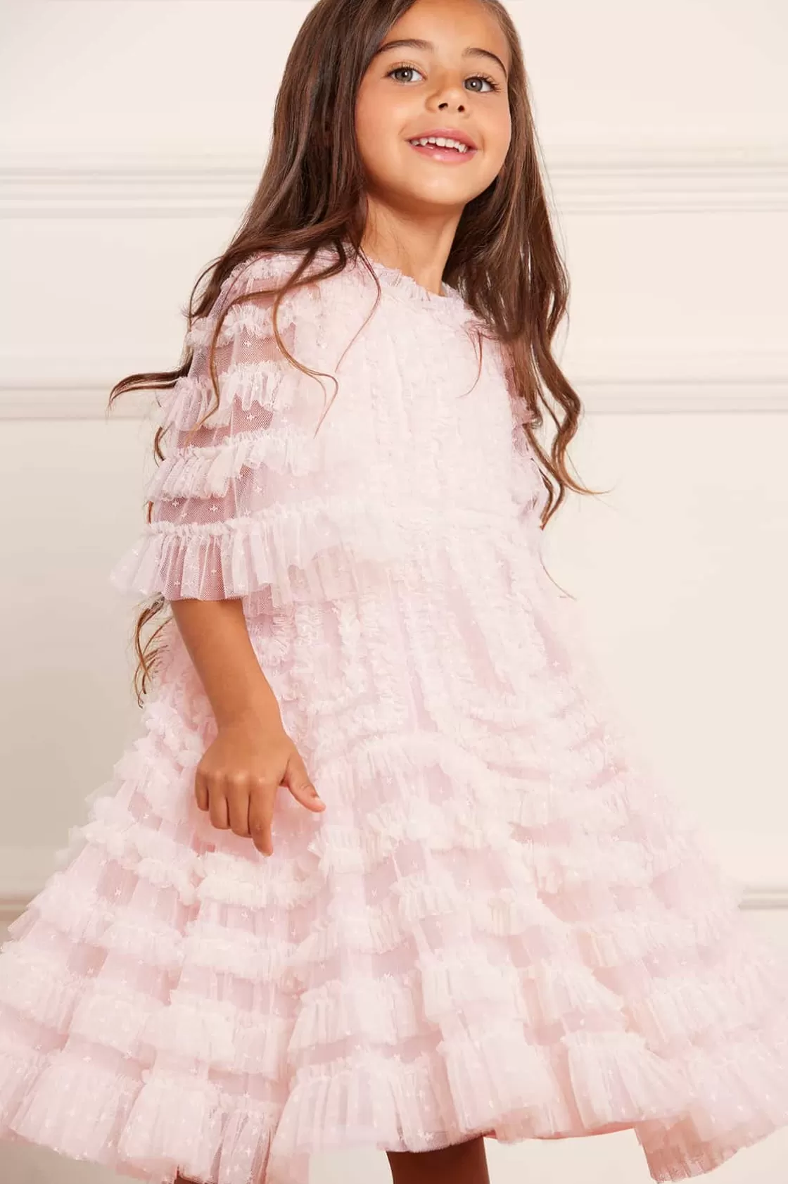 Needle & Thread Mamusia I Ja | Dziewczyna Z Kwiatami-La Vie En Rose Kids Dress Pink