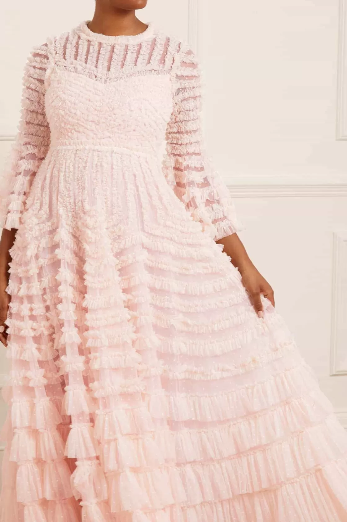 Needle & Thread Strona Ślubna | Mamusia I Ja-La Vie En Rose Round Neck Gown Pink