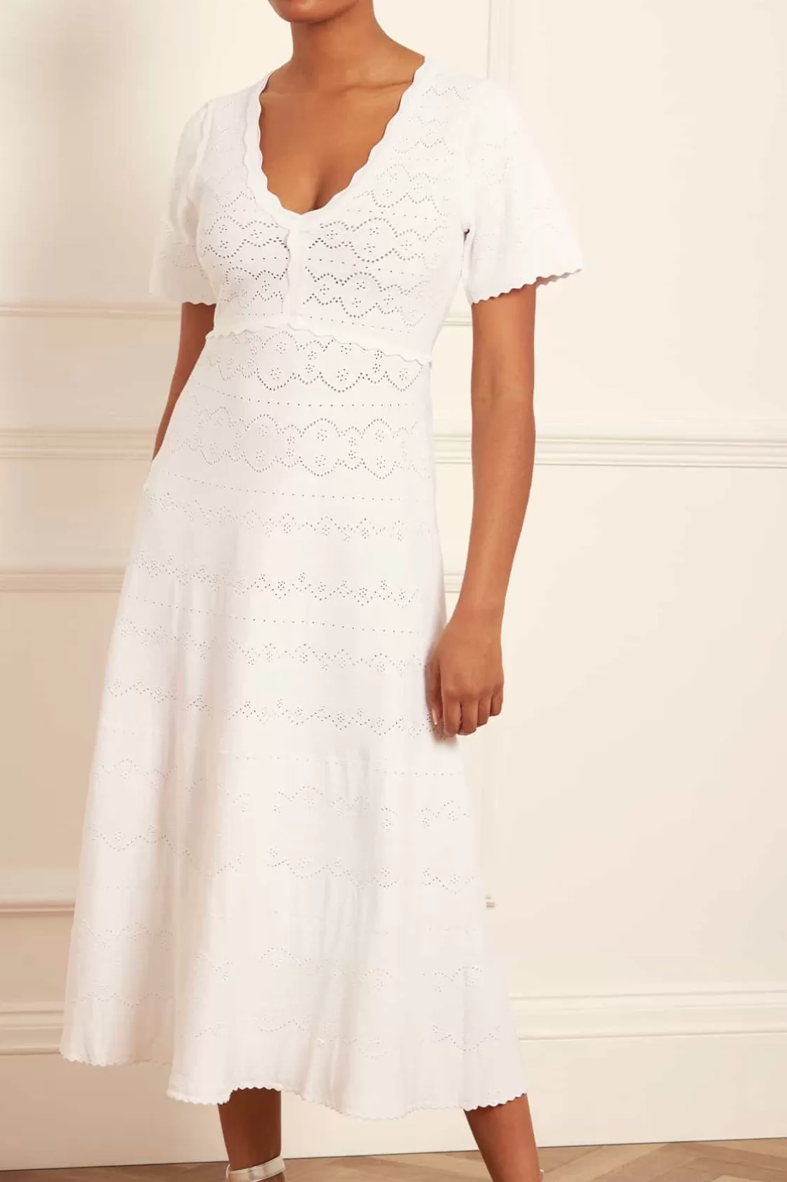 Needle & Thread Garderoba Ślubna | Sukienki Dzienne-Lace Knit Gown Champagne