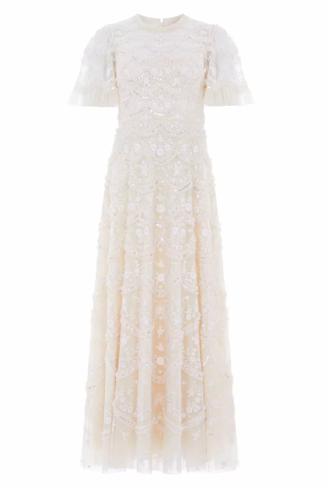 Needle & Thread Strona Ślubna | Suknie Wieczorowe-Lily Bloom Ankle Gown Champagne