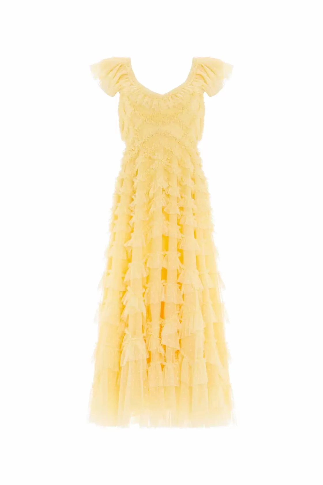 Needle & Thread Gość Weselny | Suknie Wieczorowe-Lola Backless Ballerina Dress Yellow