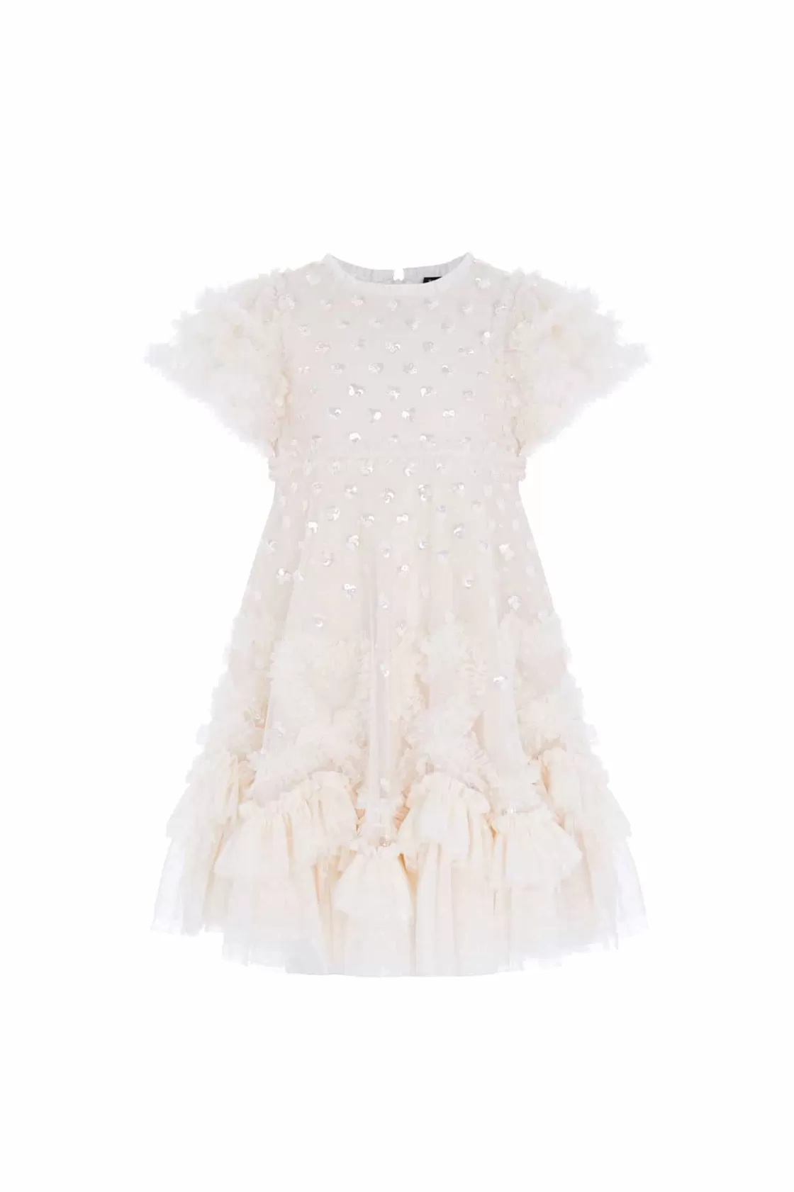 Needle & Thread Dziewczyna Z Kwiatami | Dziewczyna Z Kwiatami-Love Letter Kids Dress Champagne