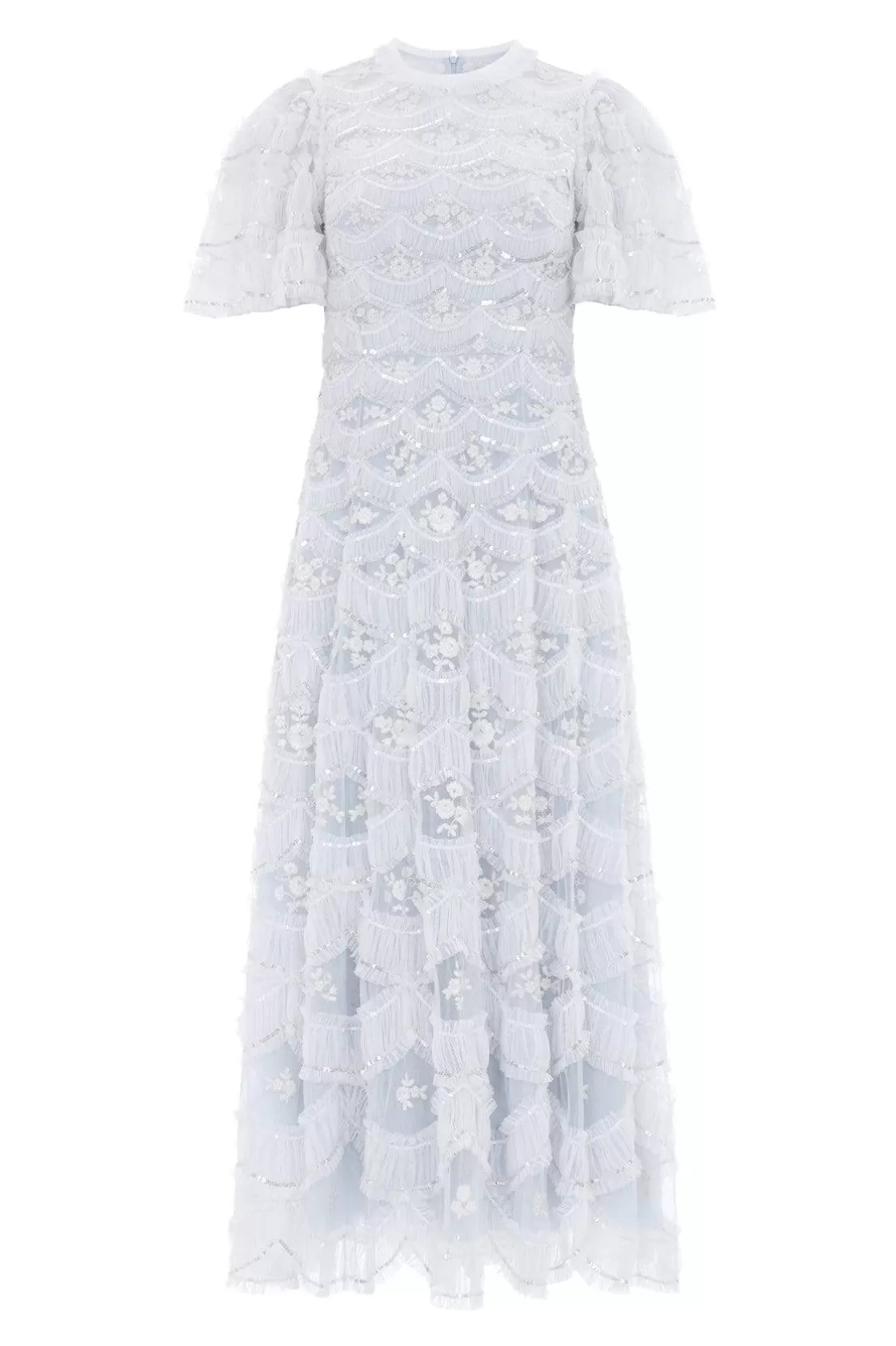 Needle & Thread Suknie Wieczorowe | Ozdobne Sukienki-Lunette Blossom Ankle Gown Blue