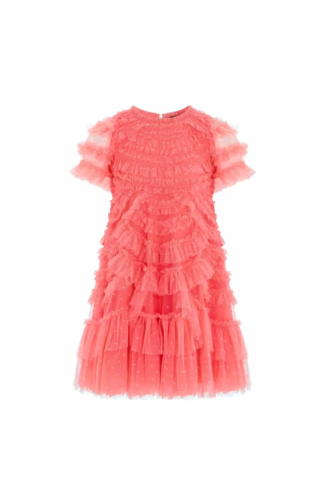 Needle & Thread Kids Responsibly Sourced | Odpowiedzialnie Pozyskiwane-Marilla Ruffle Kids Dress Pink