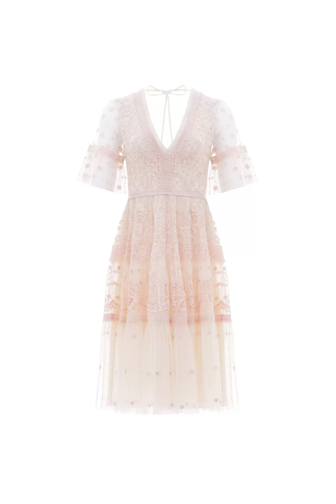 Needle & Thread Bridesmaid | Mamusia I Ja-Midsummer Lace Dress Champagne