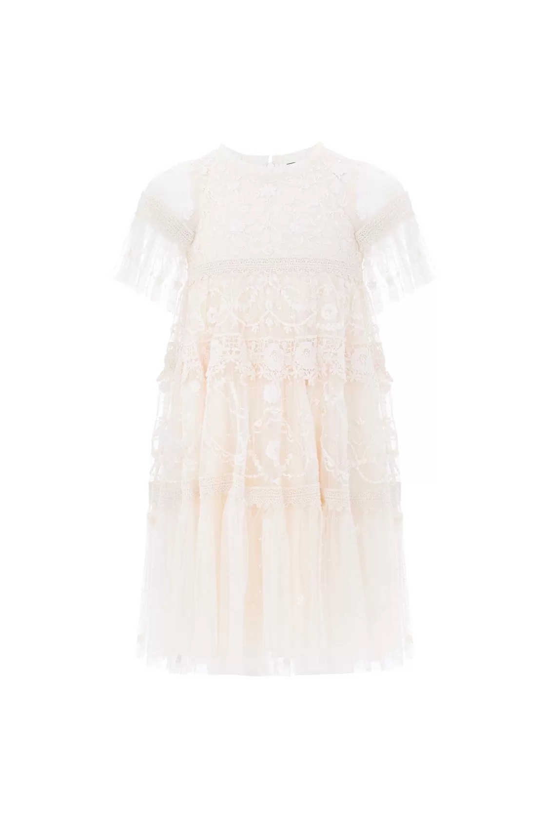 Needle & Thread Mamusia I Ja | Dziewczyna Z Kwiatami-Midsummer Lace Kids Dress Champagne