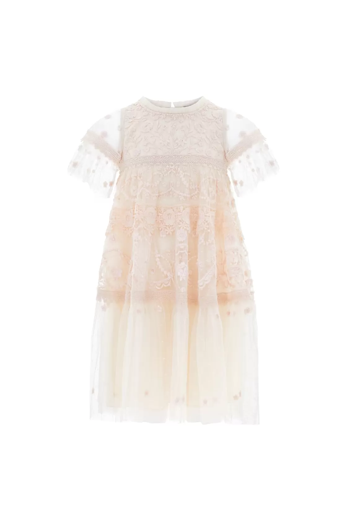 Needle & Thread Mamusia I Ja | Dziewczyna Z Kwiatami-Midsummer Lace Kids Dress Champagne