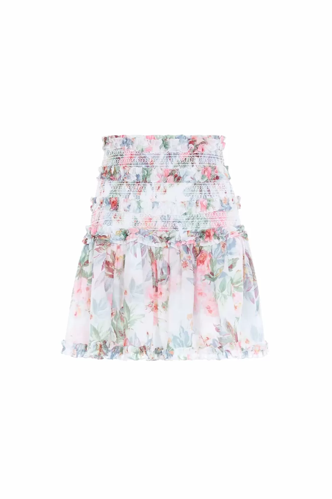 Needle & Thread Plus Size | Spódnice-Paradise Garden Maria Chiffon Micro Mini Skirt Multi