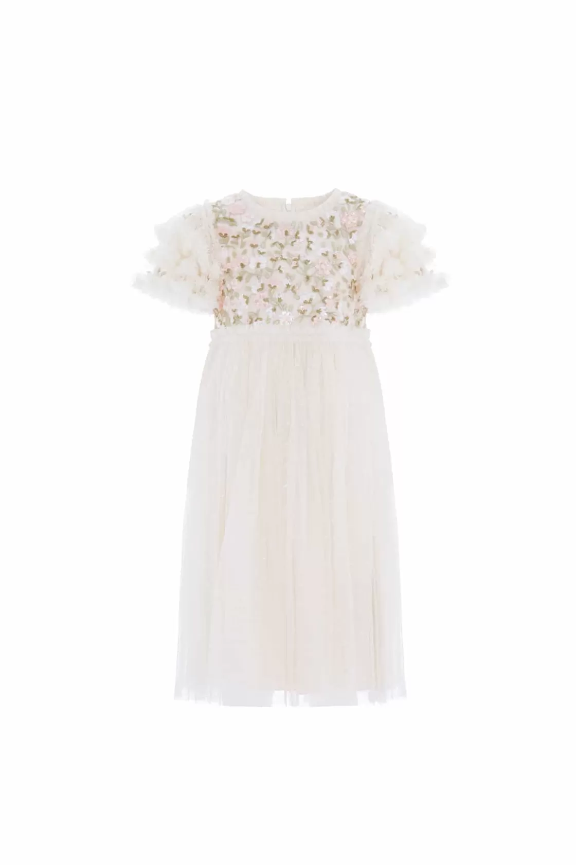 Needle & Thread Mamusia I Ja | Dziewczyna Z Kwiatami-Posy Bodice Kids Dress Champagne