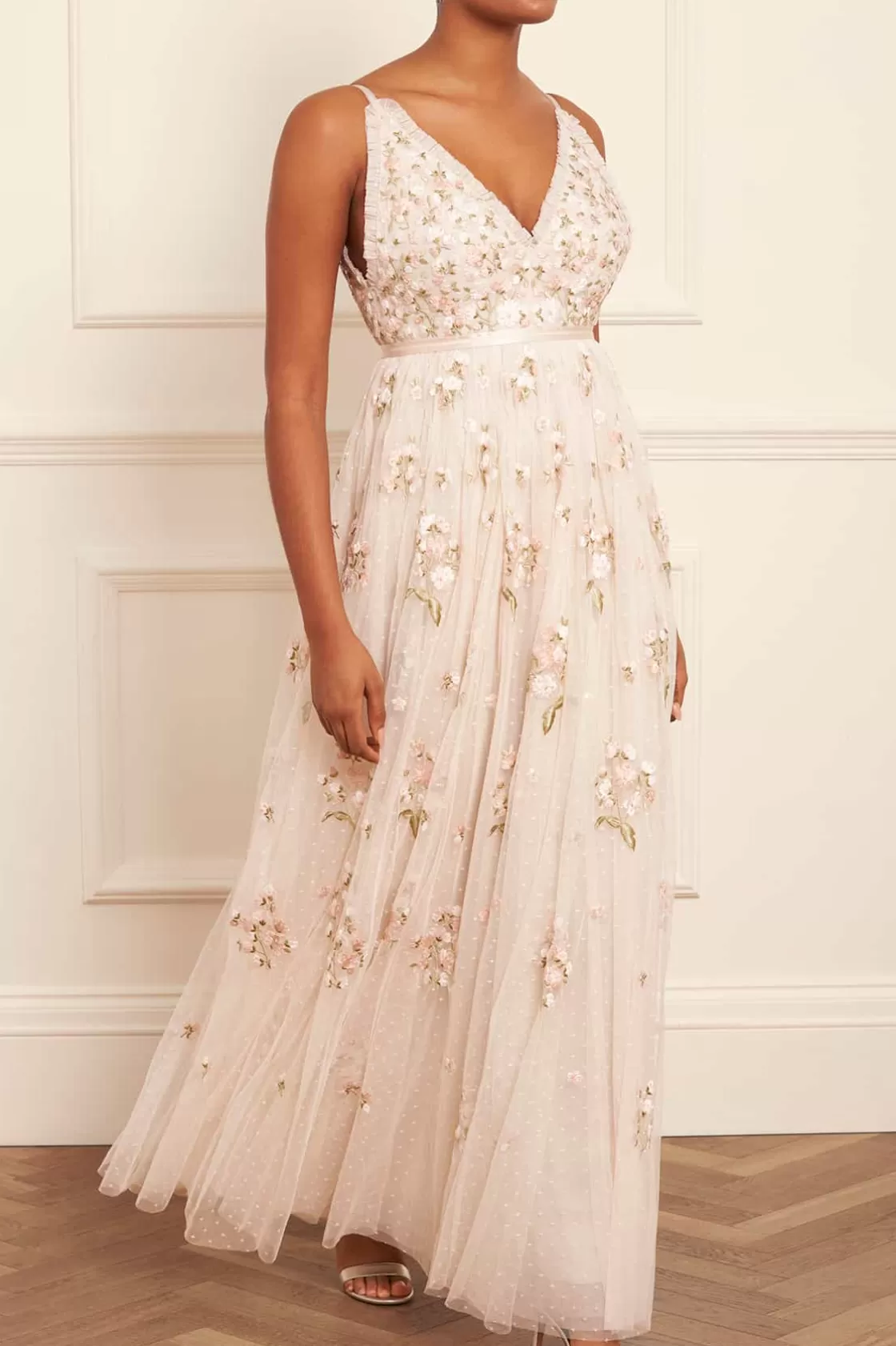 Needle & Thread Bridesmaid | Strona Ślubna-Posy Cami Gown Champagne