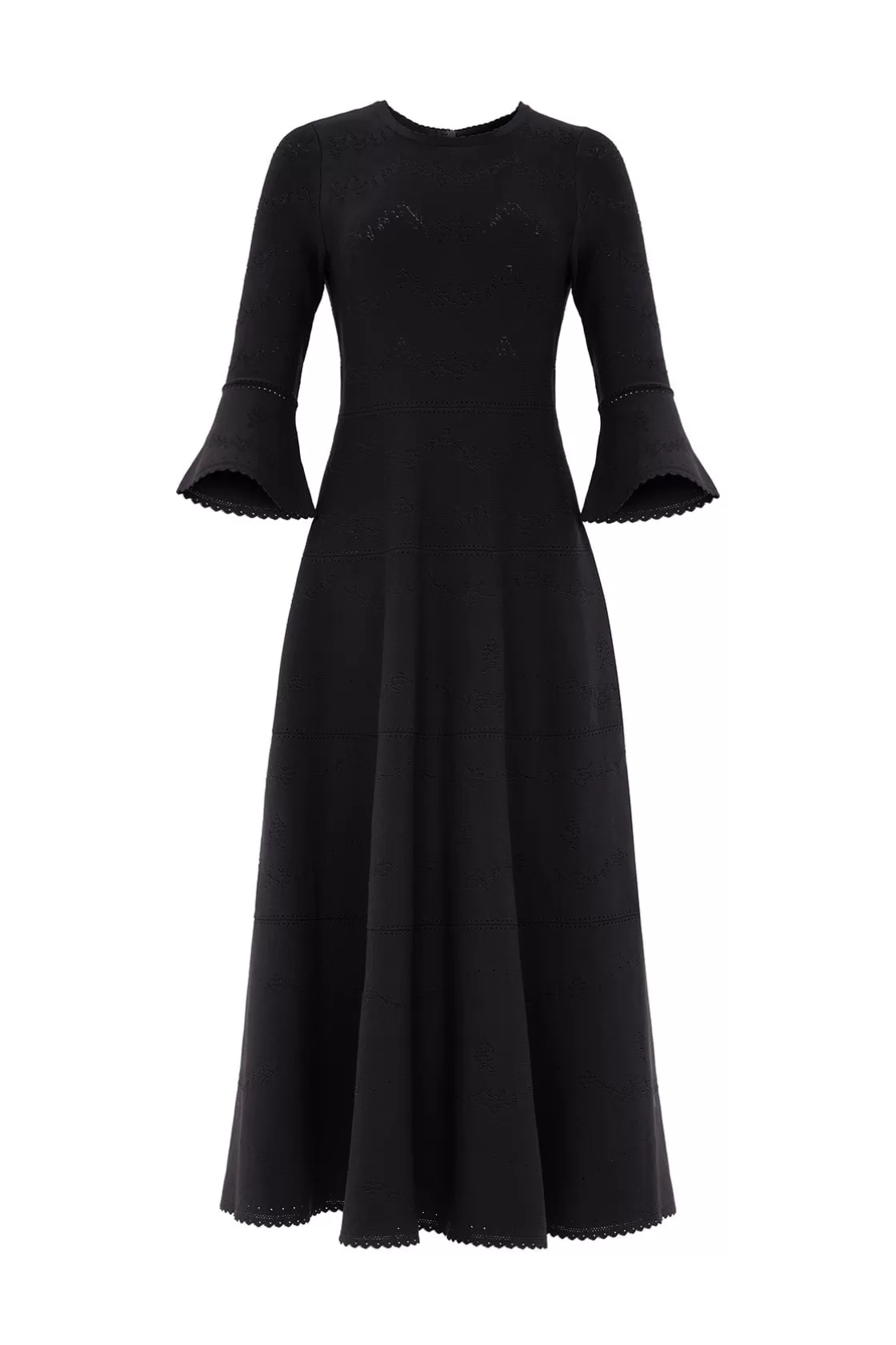 Needle & Thread Sukienki Dzienne | Sukienki-Pretty Pointelle Knit Ankle Gown Black