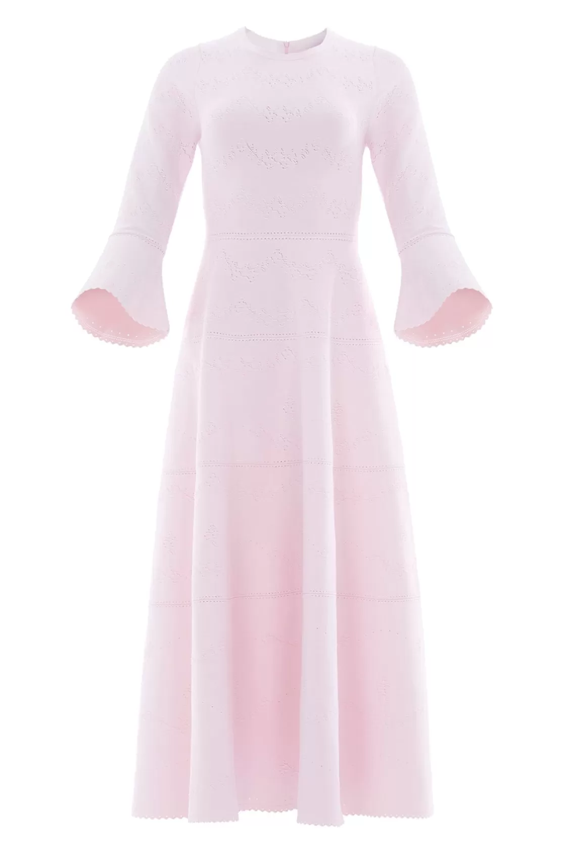 Needle & Thread Sukienki Dzienne | Sukienki-Pretty Pointelle Knit Ankle Gown Pink