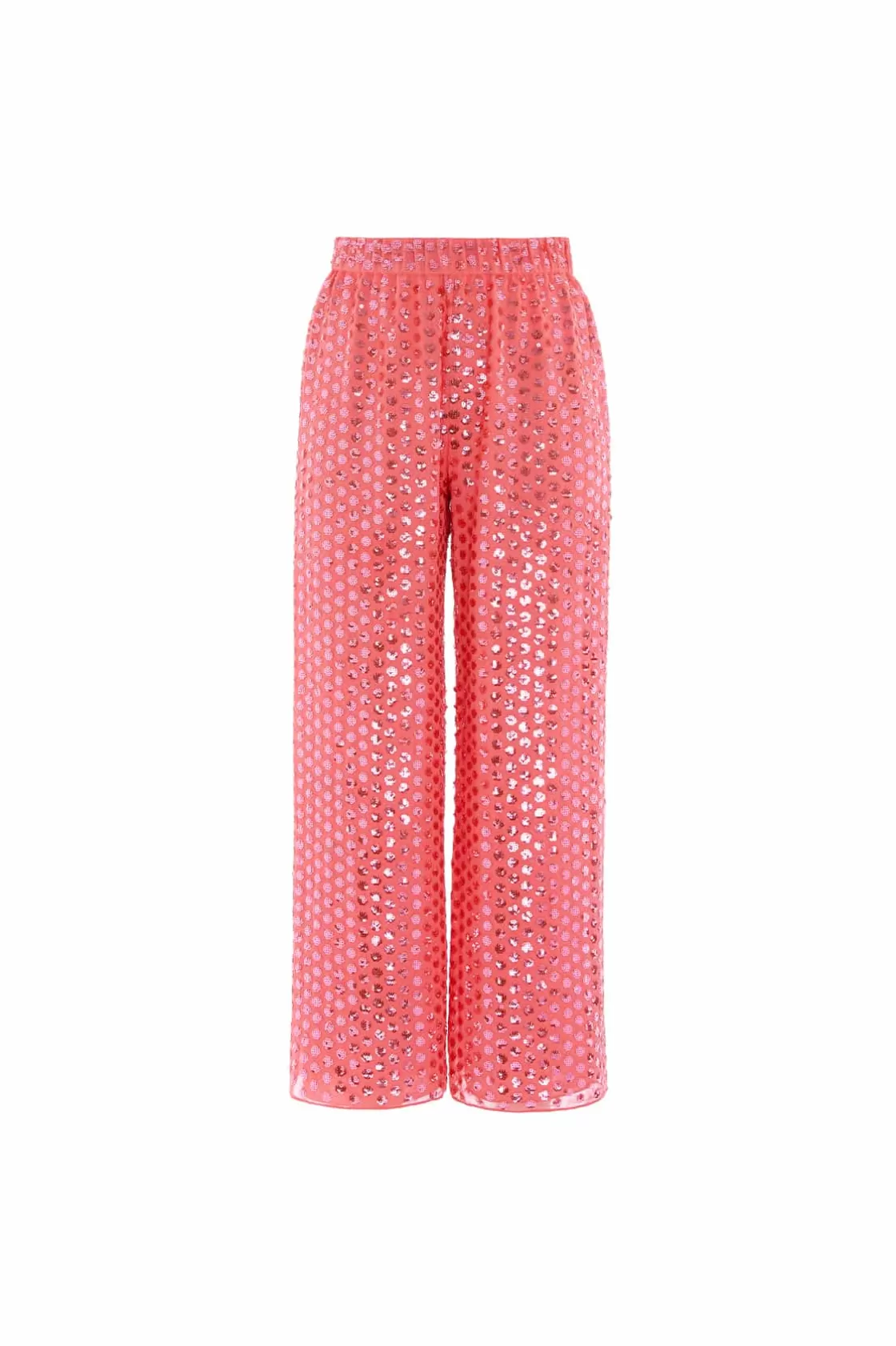 Needle & Thread Odzież Damska | Spodnie-Raindrop Gloss Trousers Pink