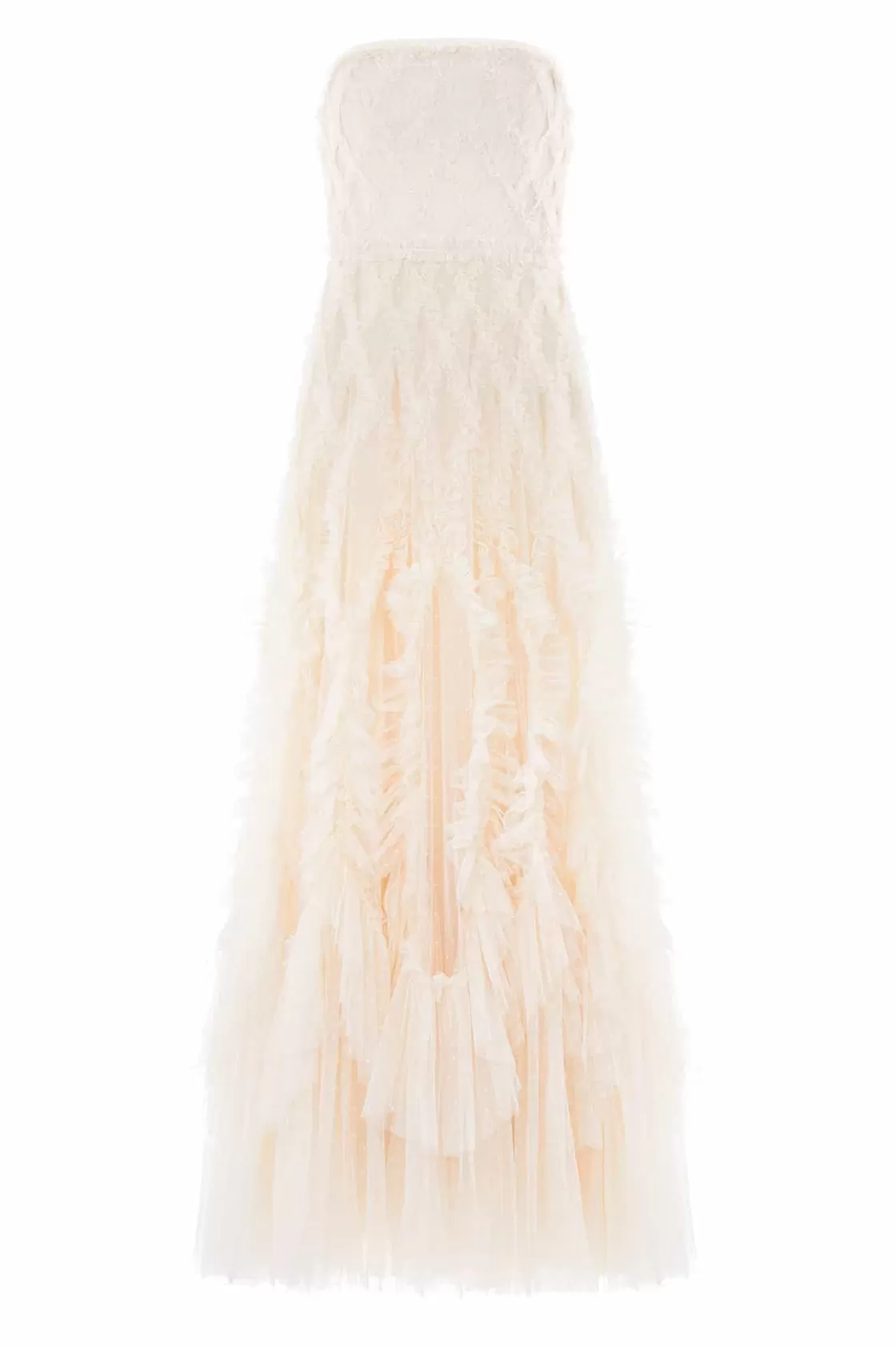 Needle & Thread Strona Ślubna | Odpowiedzialnie Pozyskiwane-Rosella Ruffle Strapless Gown Champagne