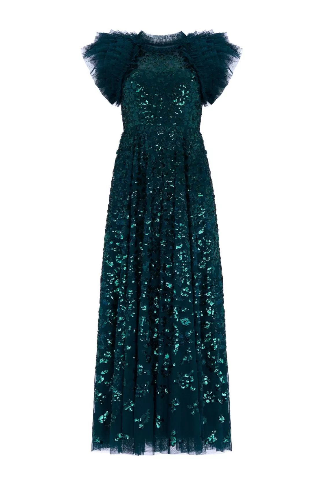 Needle & Thread Sukienki-Sequin Rose Ankle Gown Green