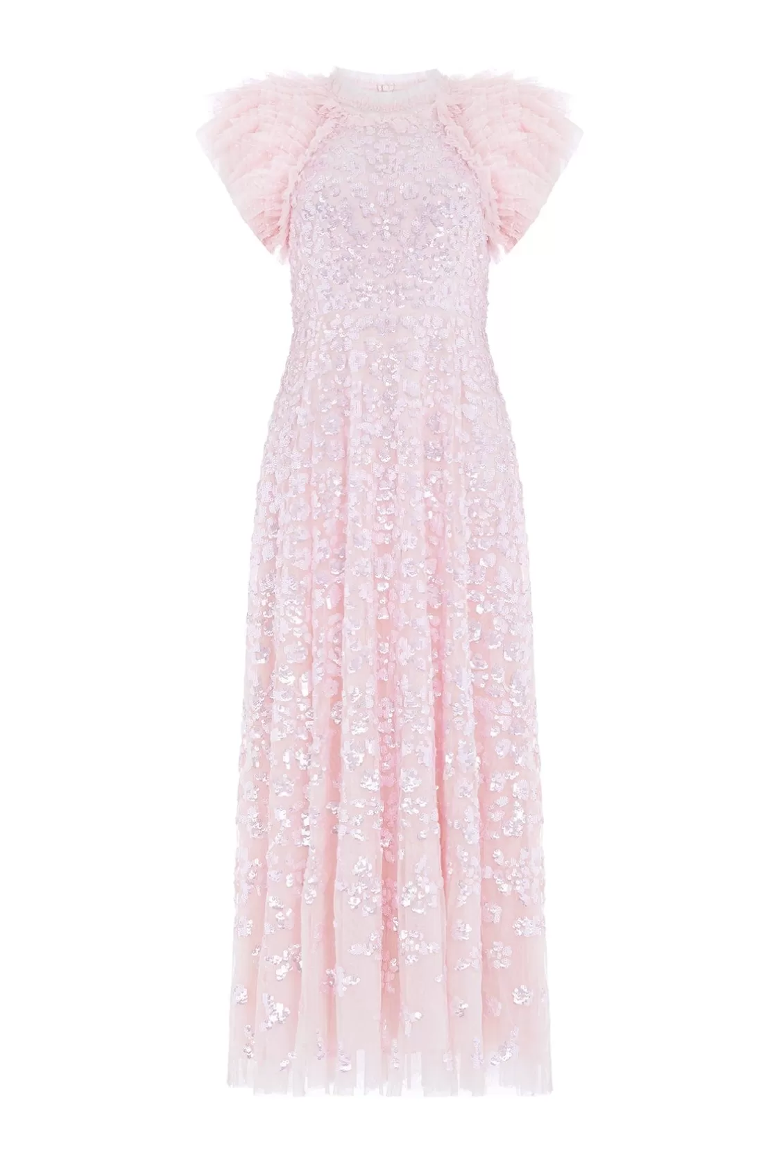 Needle & Thread Sukienki-Sequin Rose Gloss Ankle Gown Pink