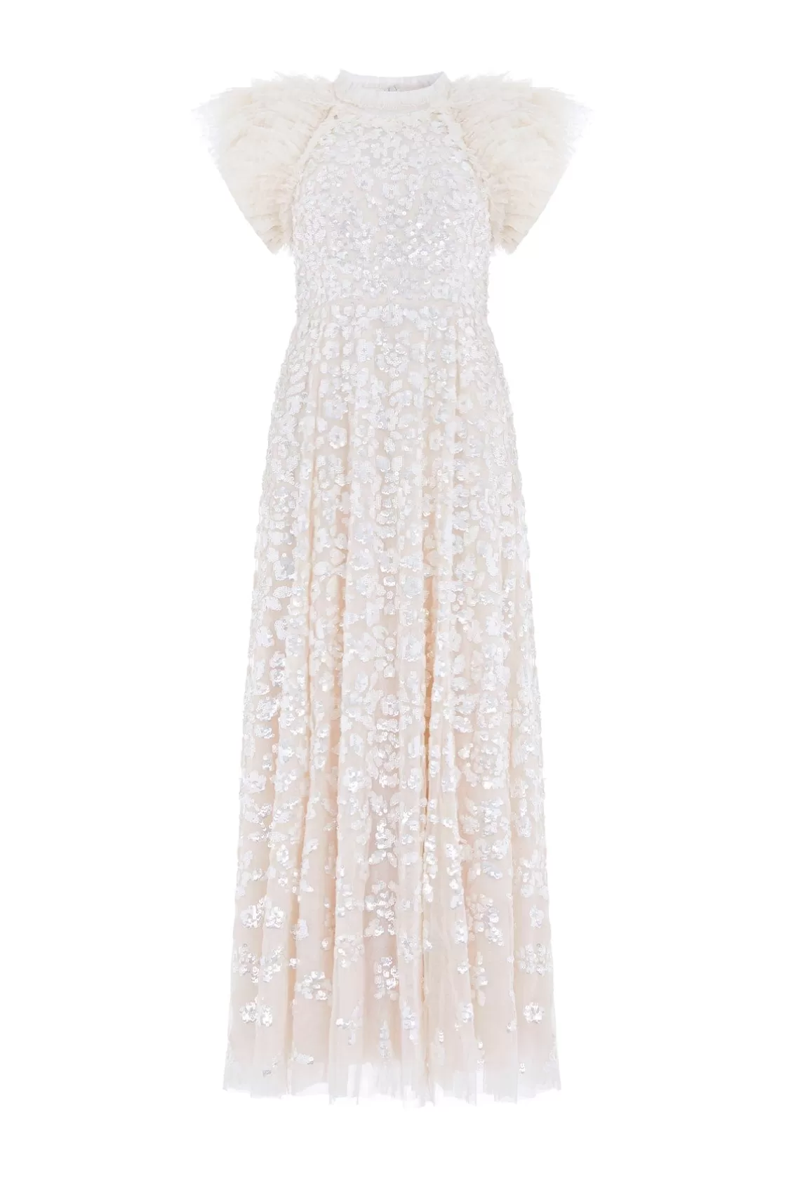 Needle & Thread Sukienki-Sequin Rose Gloss Ankle Gown Champagne