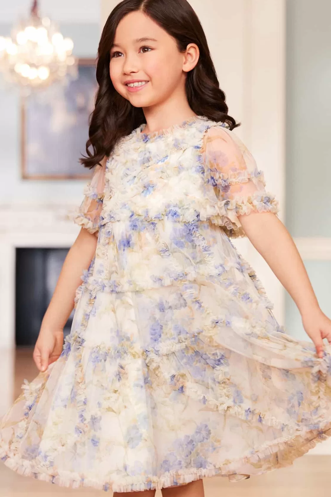 Needle & Thread Mamusia I Ja | Kids Printed Dresses-Summer Posy Maeve Kids Dress Multi