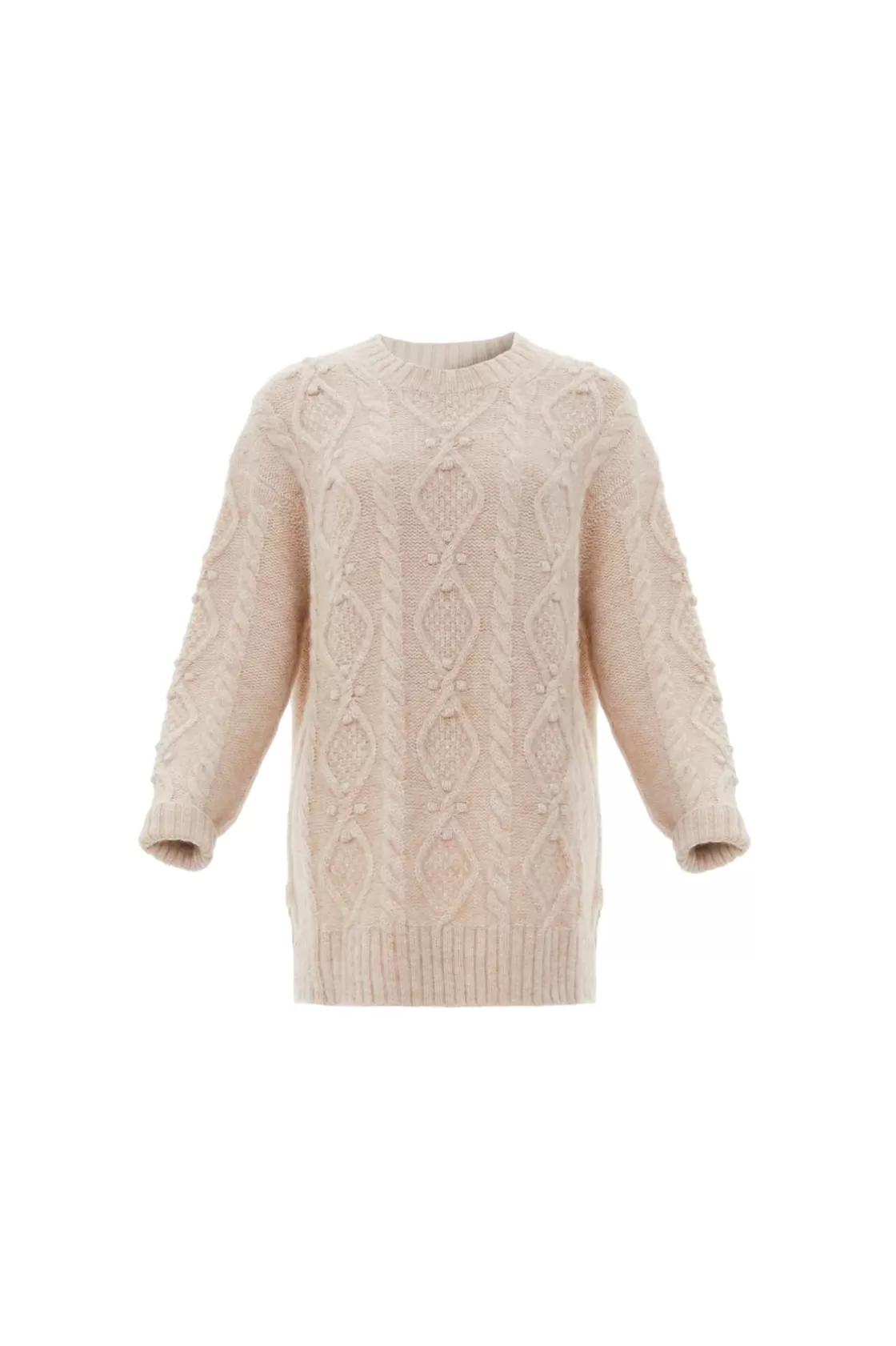 Needle & Thread Wyłącznie | Odzież Damska -Sylvie Cable Longline Jumper Beige