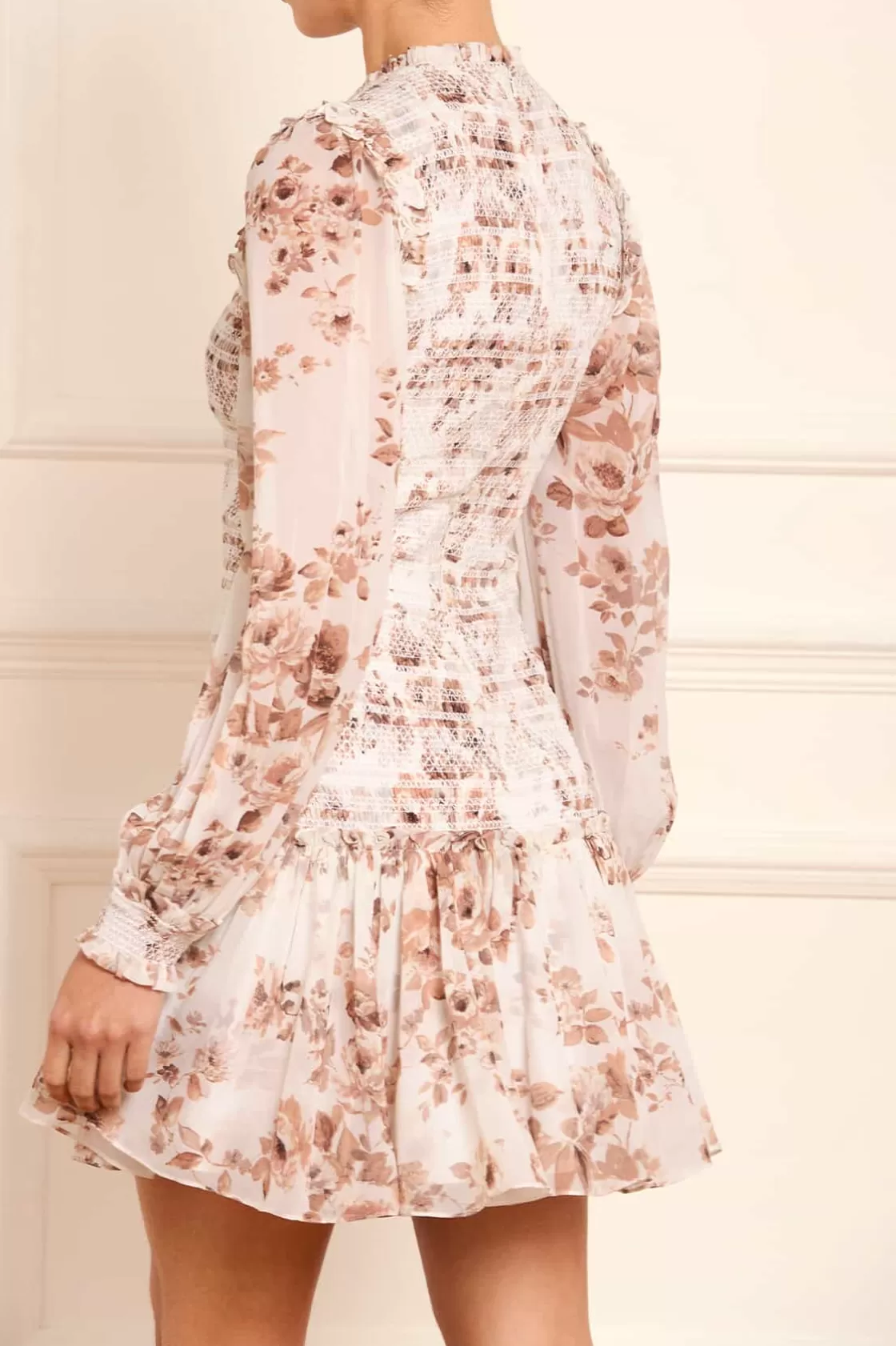 Needle & Thread Plus Size | Sukienki Dzienne-Vintage Rose Ellis Chiffon Micro Mini Dress Multi