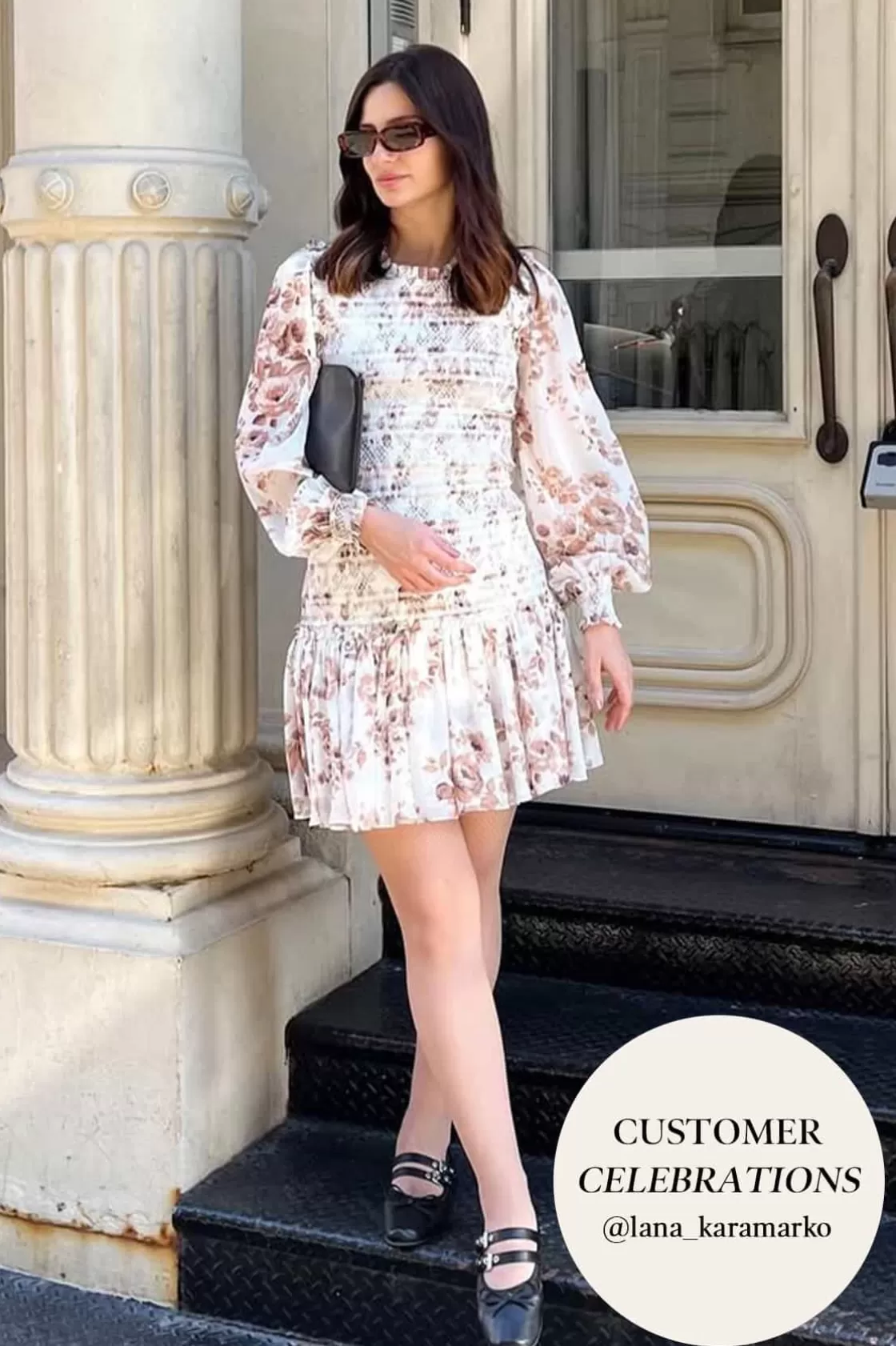 Needle & Thread Plus Size | Sukienki Dzienne-Vintage Rose Ellis Chiffon Micro Mini Dress Multi
